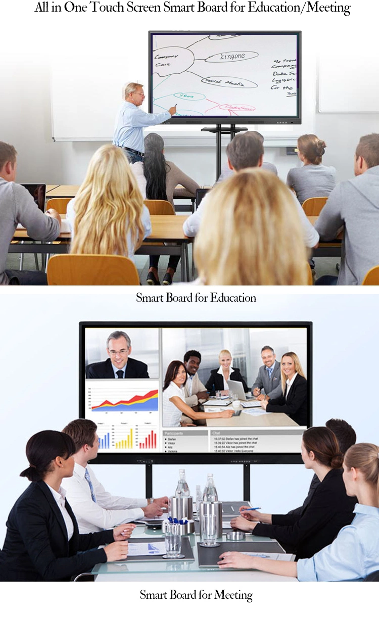 Hot Sell Teaching Equipment Nano Blackboard Touch Screen Monitor Interactive Whiteboard Smart Board Whiteboard