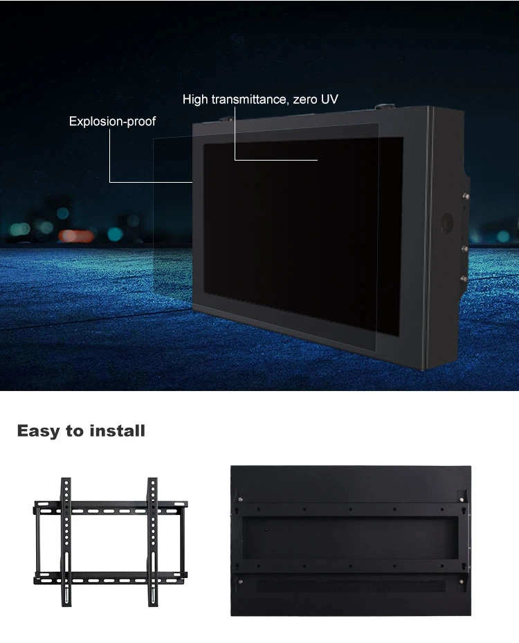 55inch Wall Mounted LCD Outdoor Digital Signage Android OS