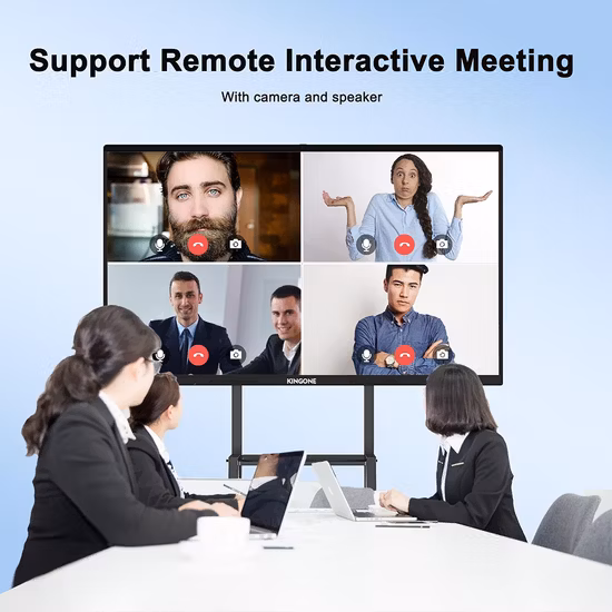 86inch 75inch Android 11.0 touch screen interactive whiteboard business Interactive flat panel for business with ZOOM & Teams