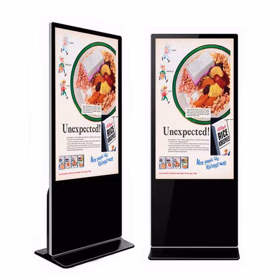 Weier 43 50 55 Inch Indoor LED Display Advertising Player LCD Screen Android Windows System Digital Signage