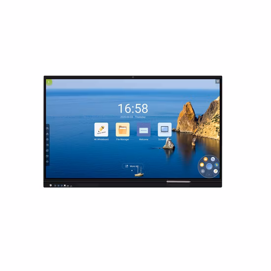 70 75 82 86 98 Inch Nano Blackboard Touch Screen Monitor 6ms Response Speed Interactive Whiteboard Smart Board